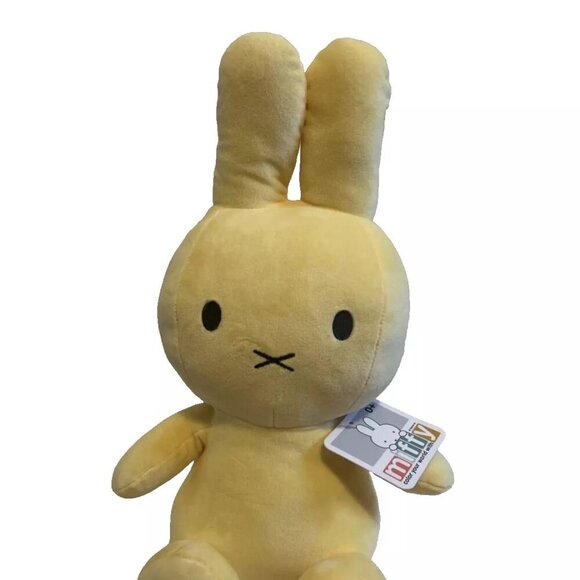 NEW Adorable Sitting Nijntje MIFFY 15” Plush Doll - Lemon Yellow - Picture 1 of 6